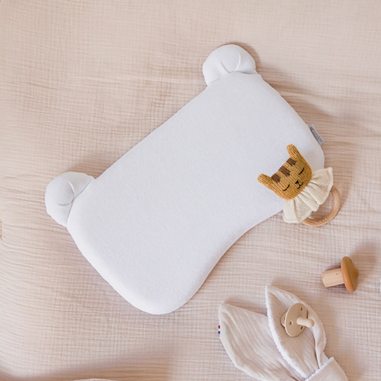Candide White Panda Pillow Children