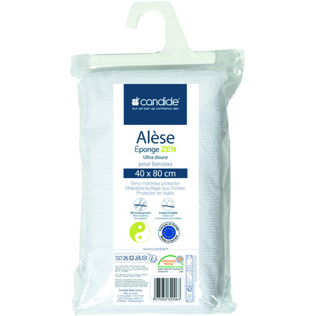Candide White Bamboo Mattress Protector 40 × 80 Cm