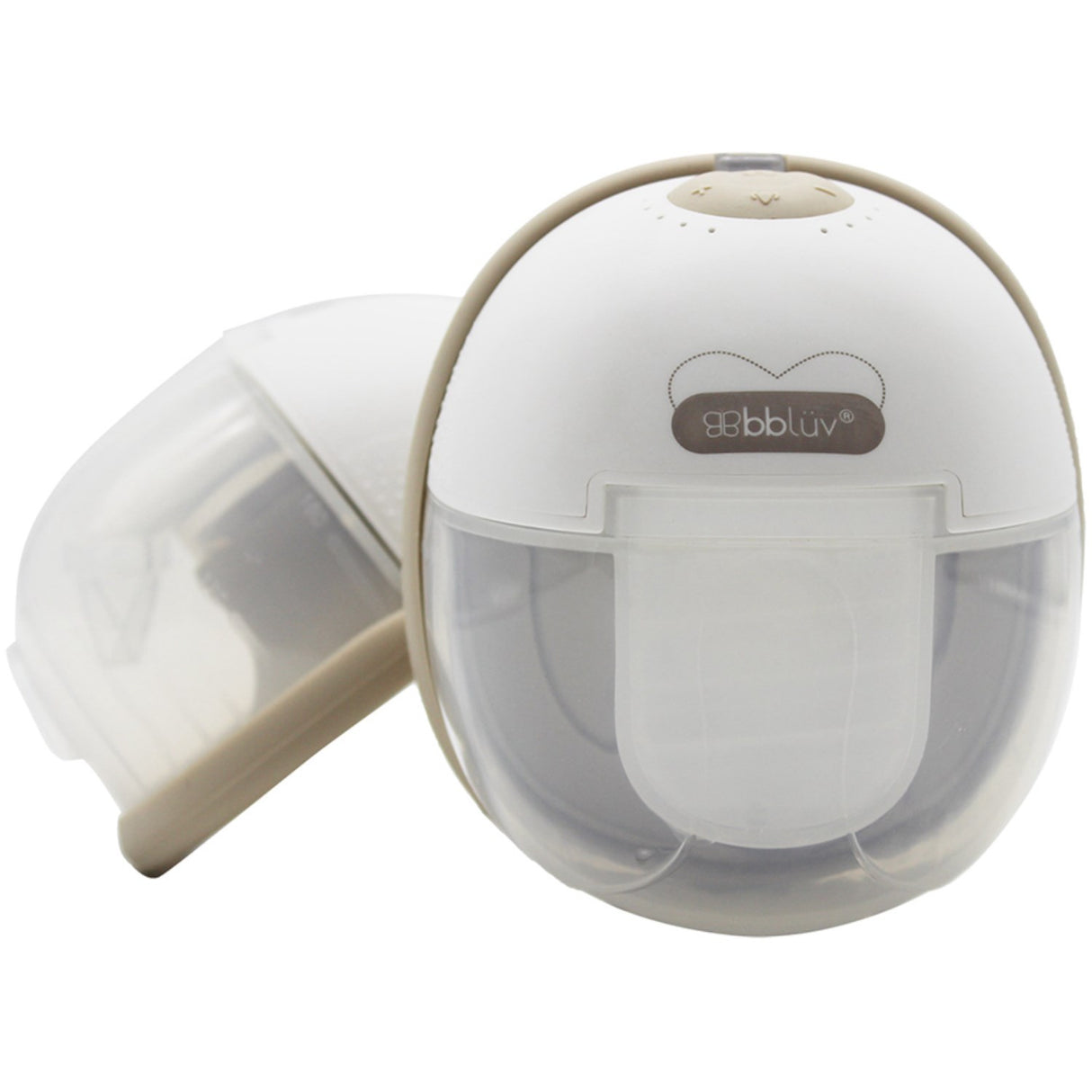 bblüv White/Beige Portable Electric Double Breast Pump With Heating
