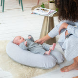 Doomoo Striped Grey Nursing & Pregnancy Pillow