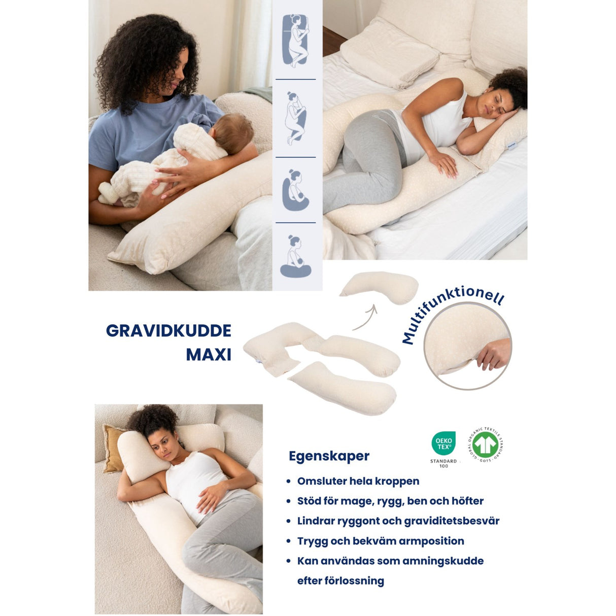 Doomoo Flower Sand Maxi Pregnancy Pillow