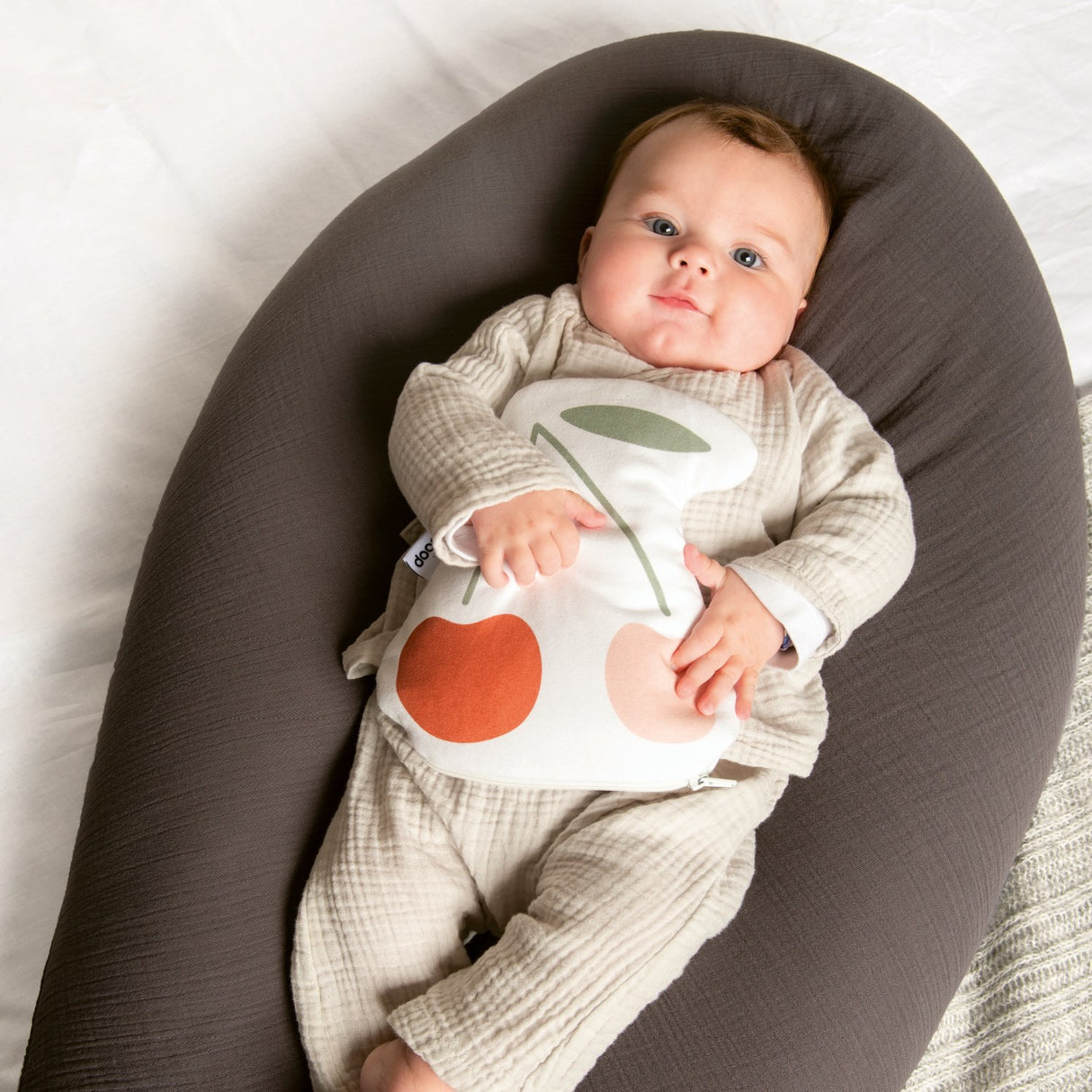 Doomoo Grey Basic Nursing & Pregnancy Pillow