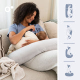 Doomoo Grey Polka Dots Maxi Pregnancy Pillow
