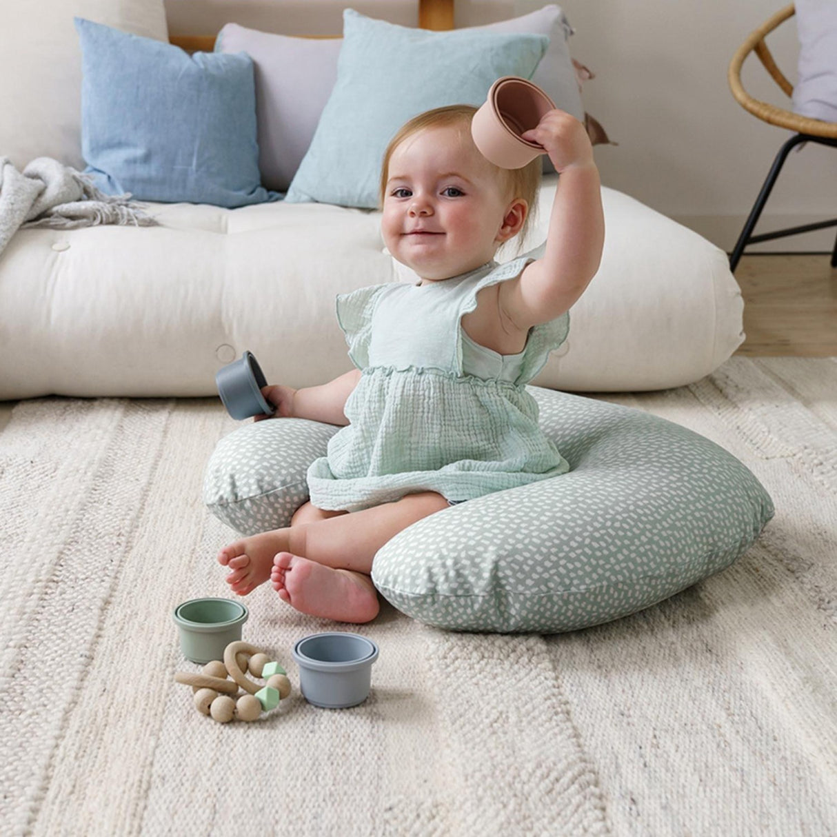 Doomoo Cloud Khaki Nursing Pillow