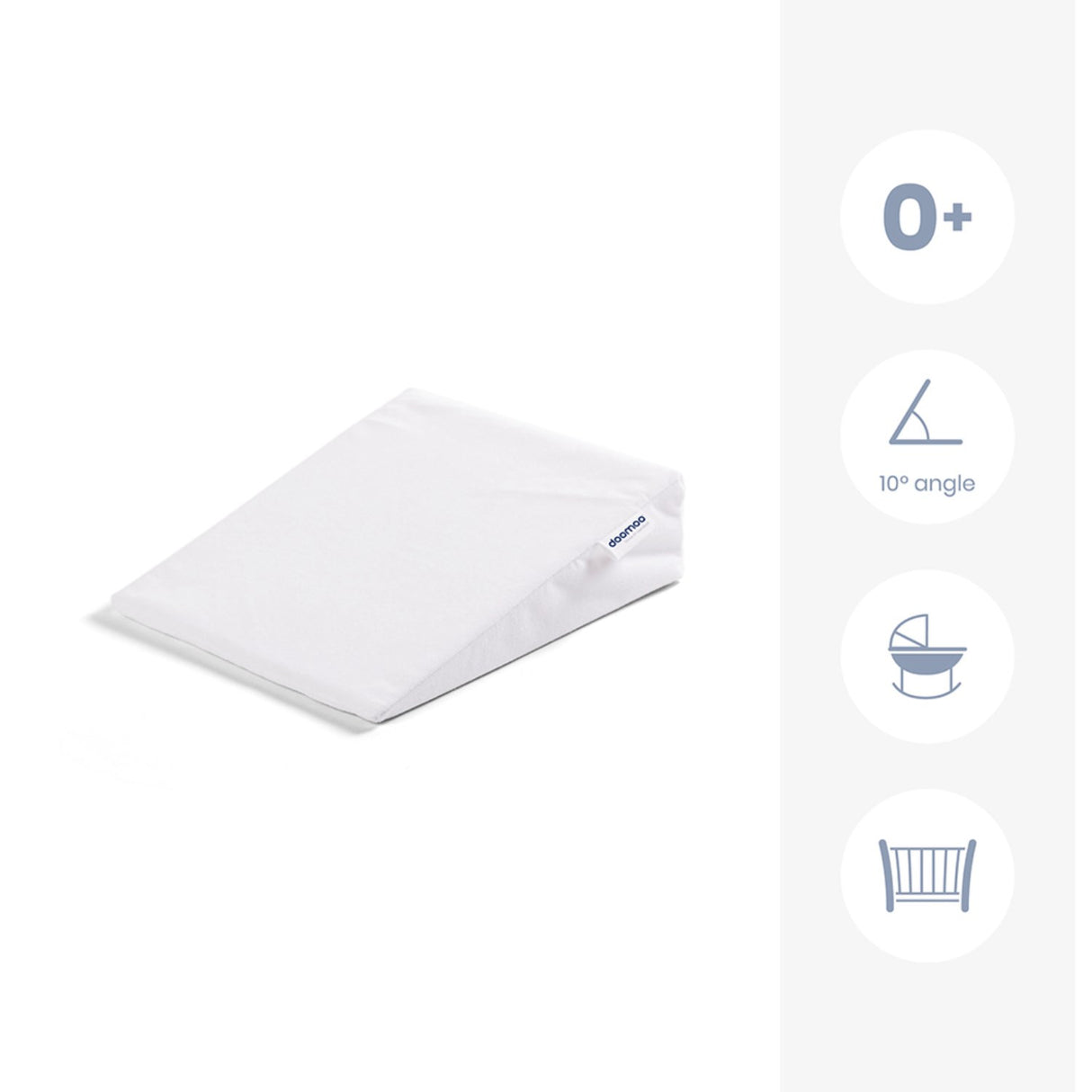 Doomoo White Narrow Wedge Pillow