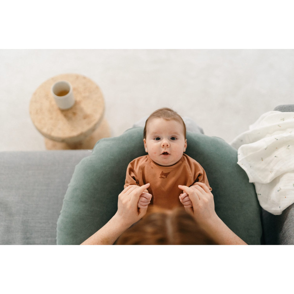 Doomoo Corduroy Khaki Nursing Pillow