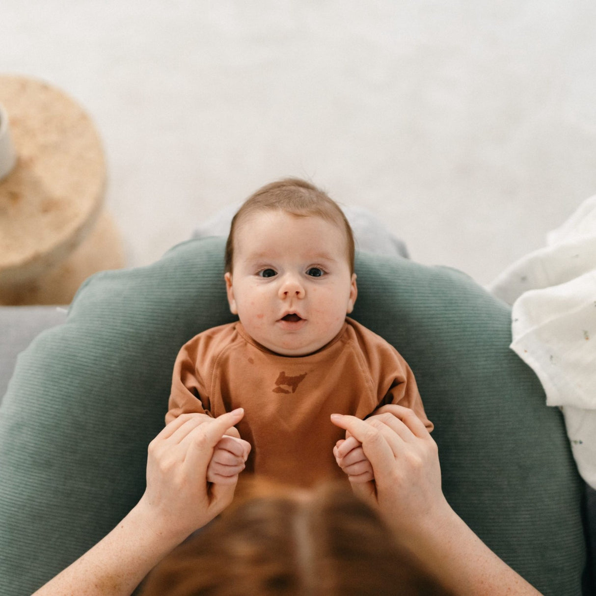 Doomoo Corduroy Khaki Nursing Pillow