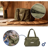 Doomoo Corduroy Khaki Diaper Bag With 8 Accessories
