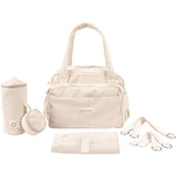 Doomoo Corduroy Sand Diaper Bag With 8 Accessories