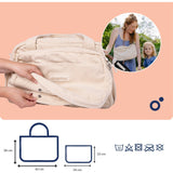 Doomoo Corduroy Sand Diaper Bag With 8 Accessories
