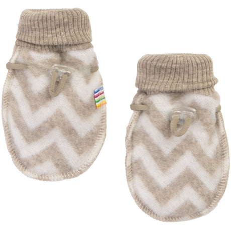 Joha Beige Mittens Double Layer