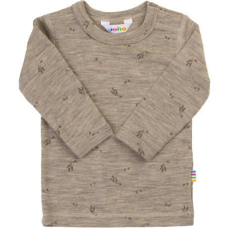 Joha Beige Mel. Blouse With Long Sleeves