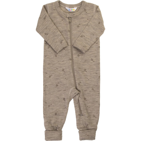 Joha Beige Mel. Jumpsuit With 2In1 Foot