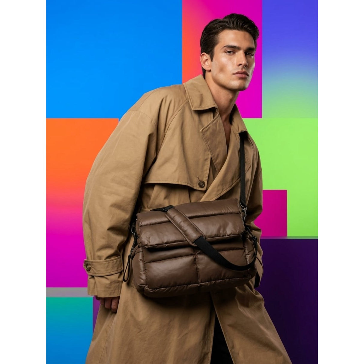 KongWalther Puffer Chocolate Brown Changing Bag