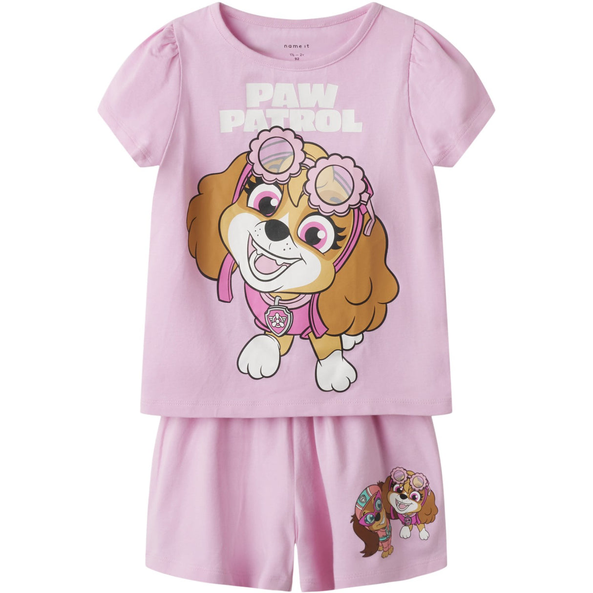 Name It Pink Frosting Nmfmam Paw Ss Nightset Cplg