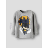 Name It Grey Melange Nmmolej Batman Ls Nreg Top Box Wab