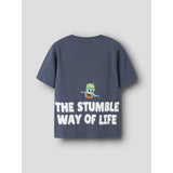 Name It Vintage Indigo Nkmmini Stumbleg Ss Nreg Top Box Sky