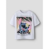 Name It Bright White Nkfaftina Stitch Ss Nreg Top Box Wdi