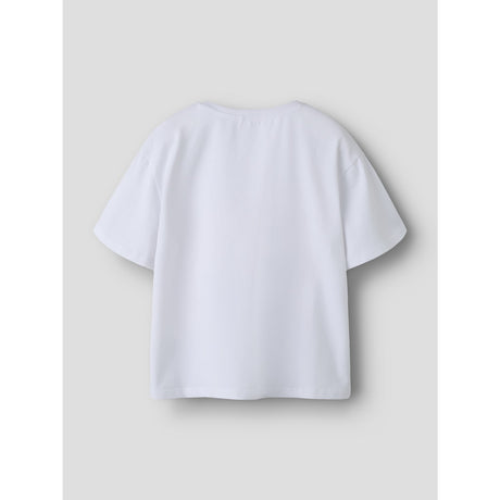 Name It Bright White Nkfaftina Stitch Ss Nreg Top Box Wdi