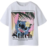 Name It Bright White Nkfaftina Stitch Ss Nreg Top Box Wdi