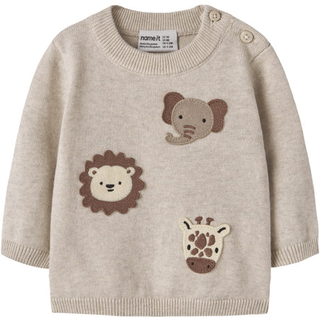 Name It Peyote Melange Nbmhaps Ls Knit