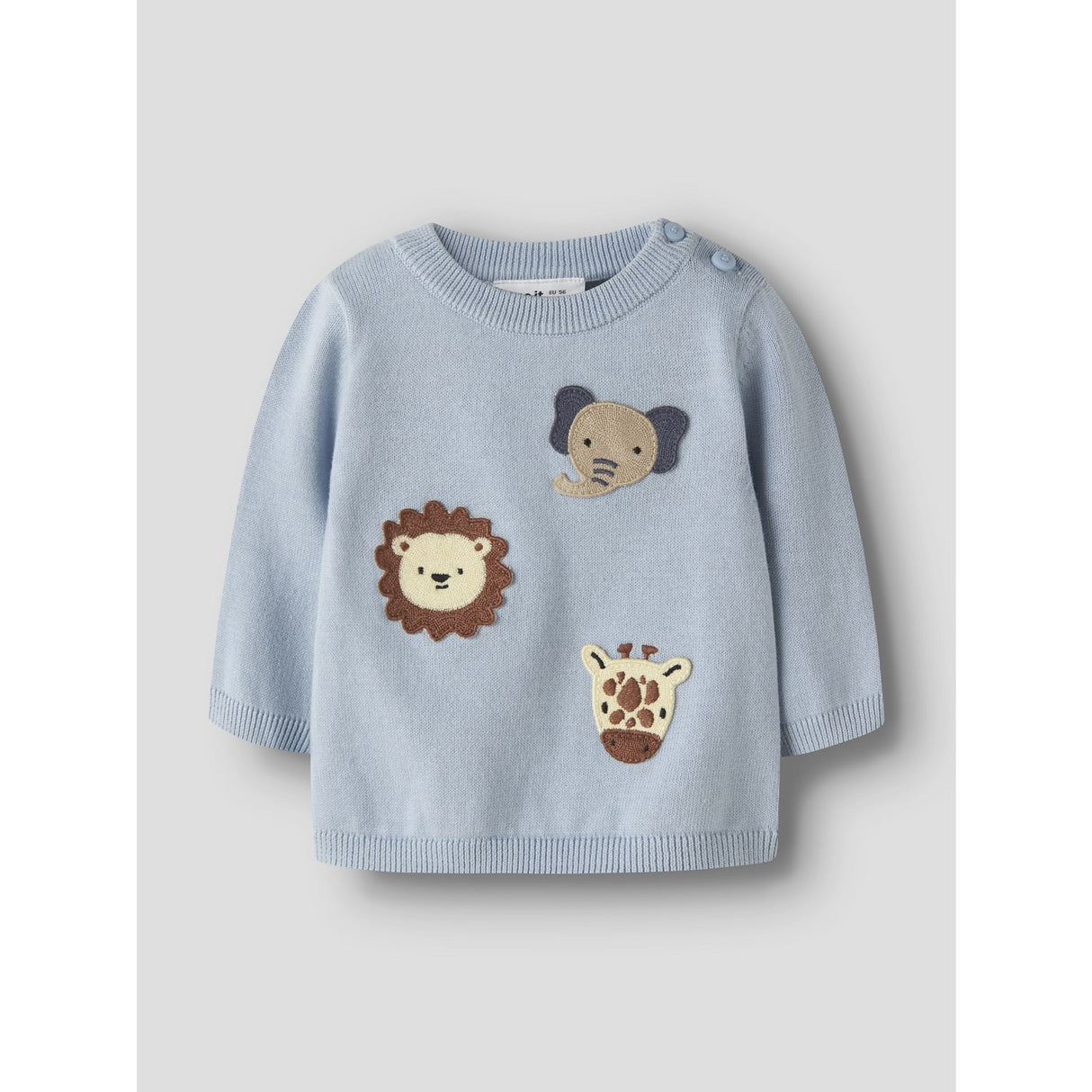 Name It Blue Fog Nbmhaps Ls Knit