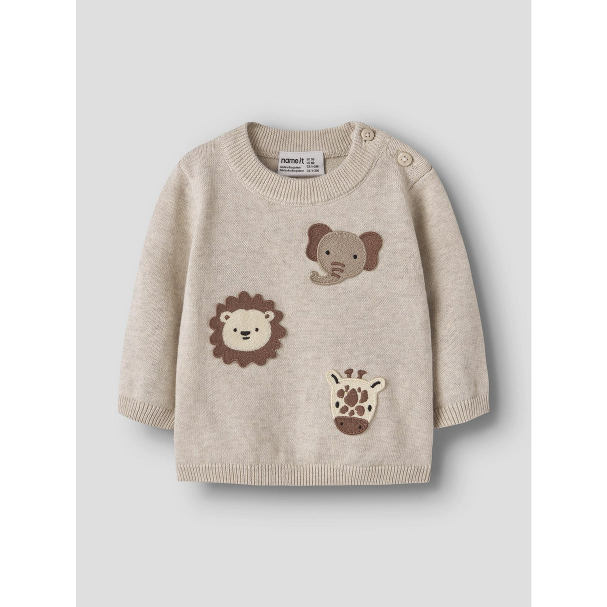 Name It Peyote Melange Nbmhaps Ls Knit