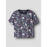Name It Navy Blazer Unicorn Flowers Nmfvelda Ss Nreg Top