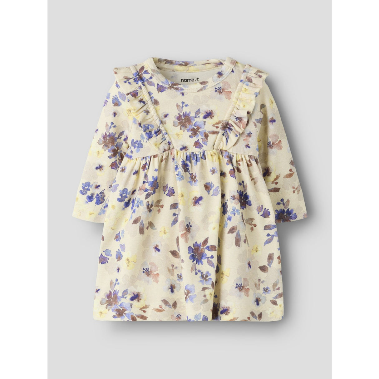 Name It Almond Milk Nbfflora Ls Dress