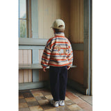 Konges Sløjd Tangerine Stripe Jody Embroidery Teddy Jacket Grs