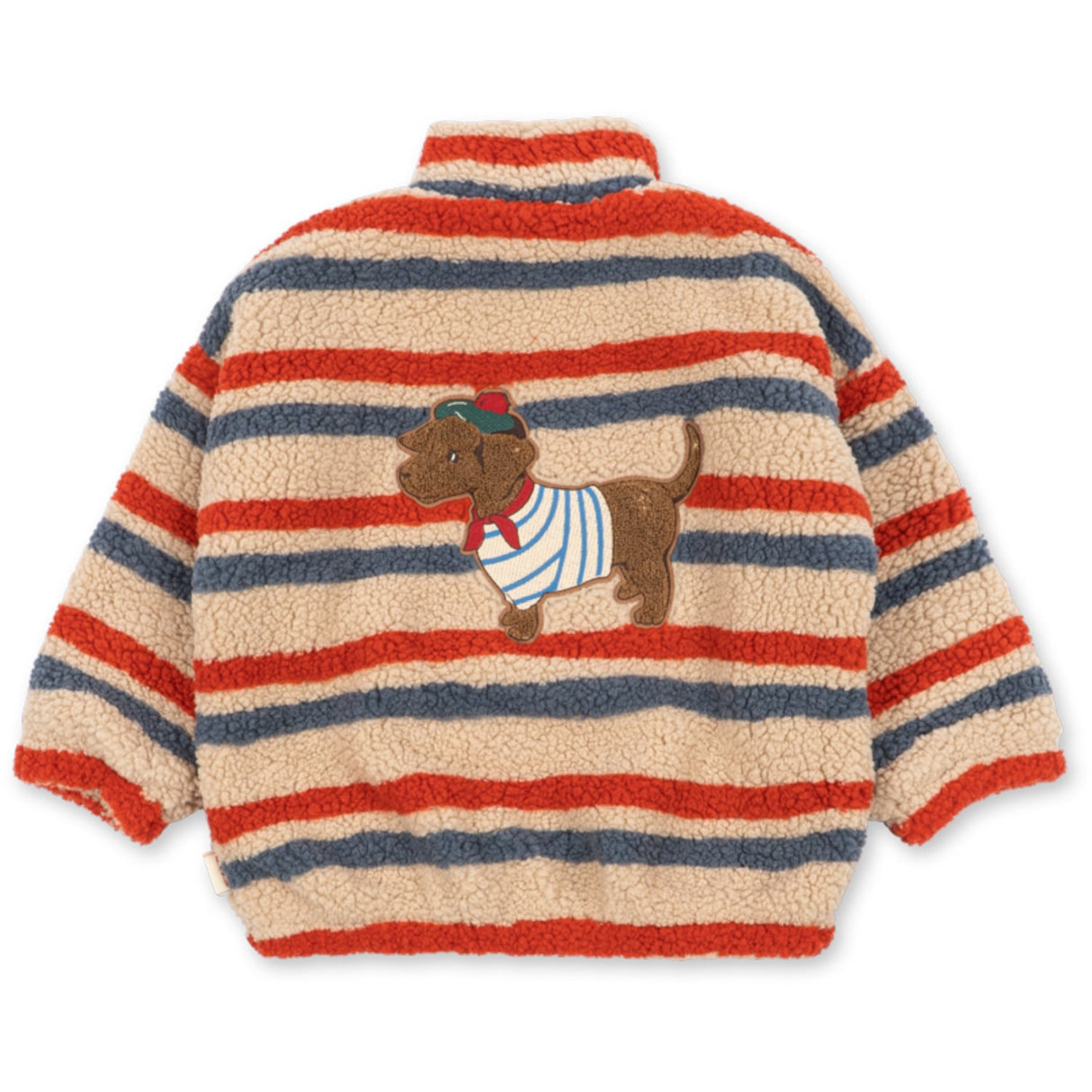 Konges Sløjd Tangerine Stripe Jody Embroidery Teddy Jacket Grs