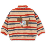 Konges Sløjd Tangerine Stripe Jody Embroidery Teddy Jacket Grs