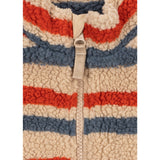 Konges Sløjd Tangerine Stripe Jody Embroidery Teddy Jacket Grs