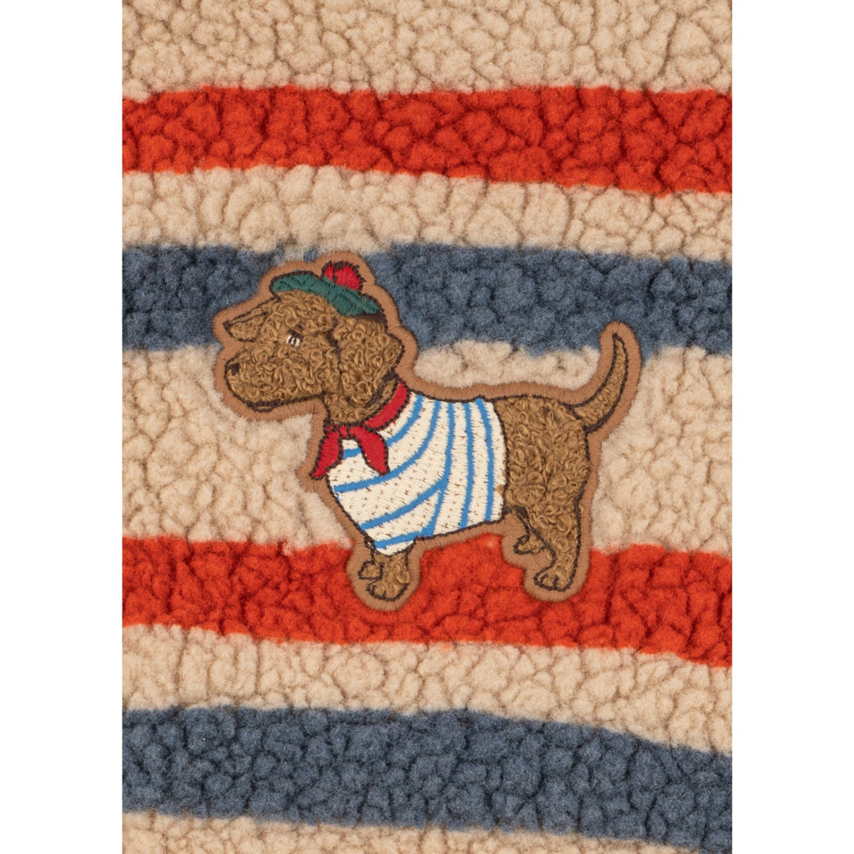 Konges Sløjd Tangerine Stripe Jody Embroidery Teddy Jacket Grs