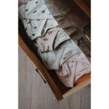 Petit Piao Eggnog Rabbit Aop Ppdio L_S Body Fold Pointelle Nb