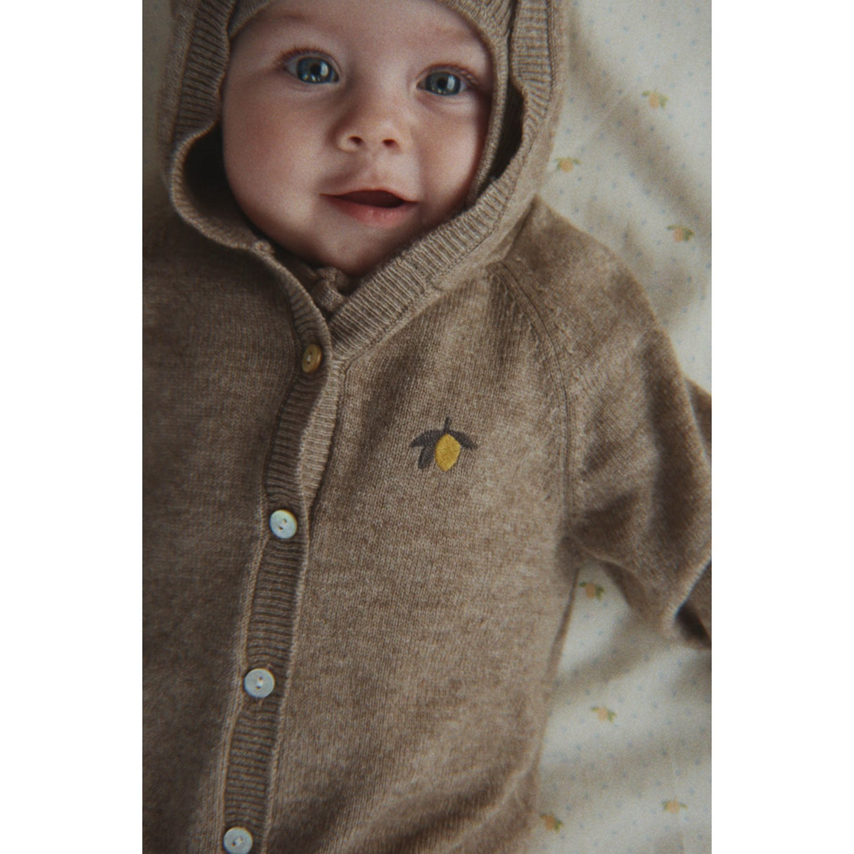Konges Sløjd Light Brown Mattou Knit Onesie