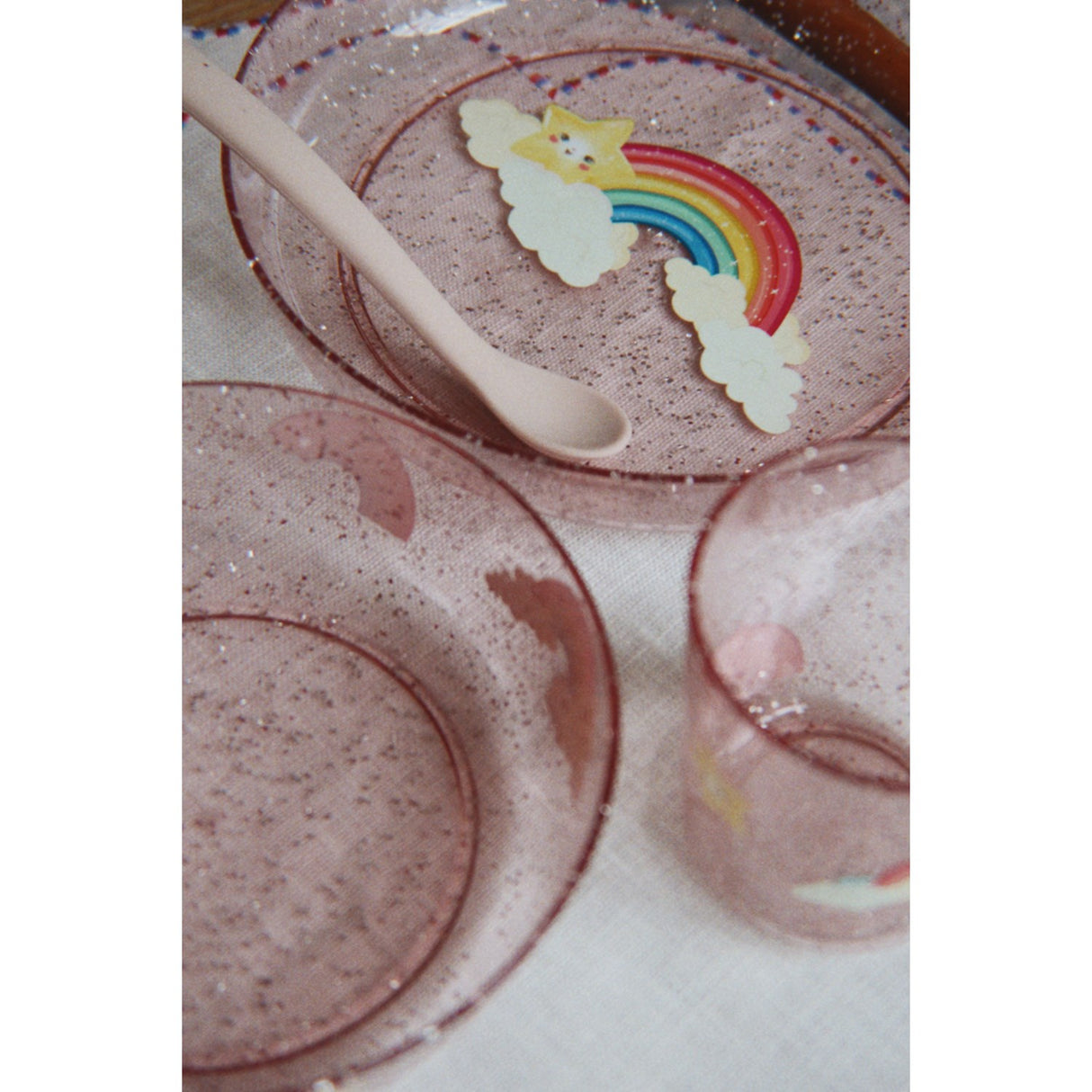 Konges Sløjd Rainbow Sparkly Dinner Set