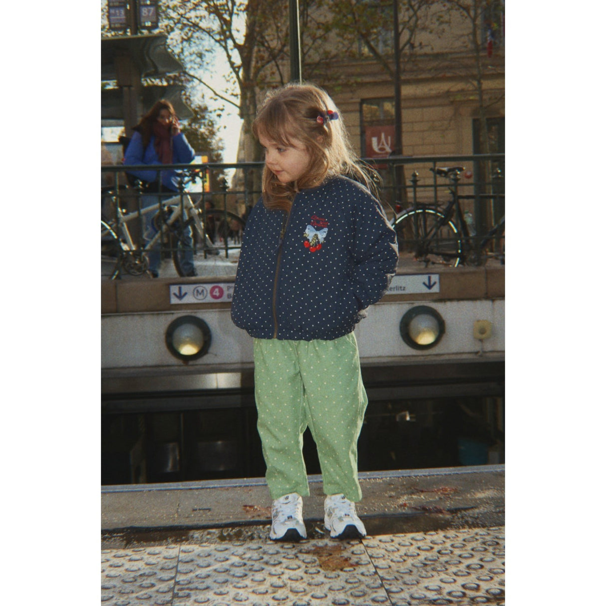 Konges Sløjd Dot Nuit Petite Juno Printed Dot Bomber Jacket