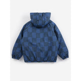 Bobo Choses Navy Blue Almost Moiré All Over Reversible Anorak