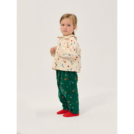 Bobo Choses Offwhite Blossom All Over Woven Blouse