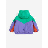 Bobo Choses Navy Blue Stamp Bloom All Over Reversible Anorak