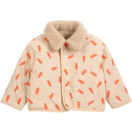 Bobo Choses Light Pink Softpaw Monster Sheepskin Reversible Jacket