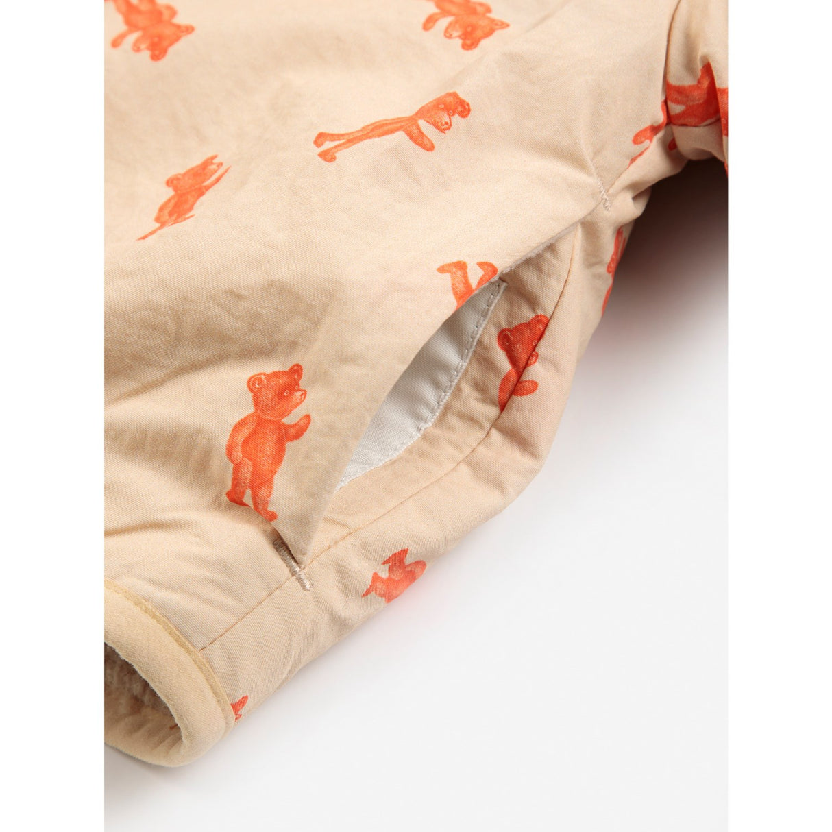 Bobo Choses Light Pink Softpaw Monster Sheepskin Reversible Jacket