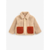 Bobo Choses Light Pink Softpaw Monster Sheepskin Reversible Jacket