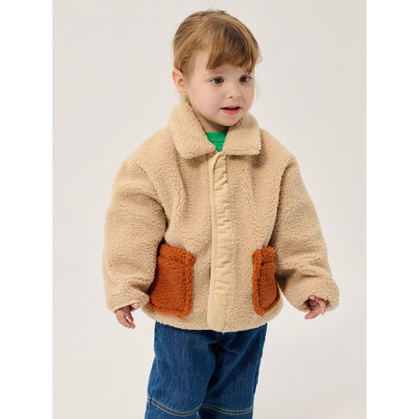 Bobo Choses Light Pink Softpaw Monster Sheepskin Reversible Jacket