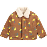 Bobo Choses Brown Pixel Abduction Sheepskin Reversible Jacket