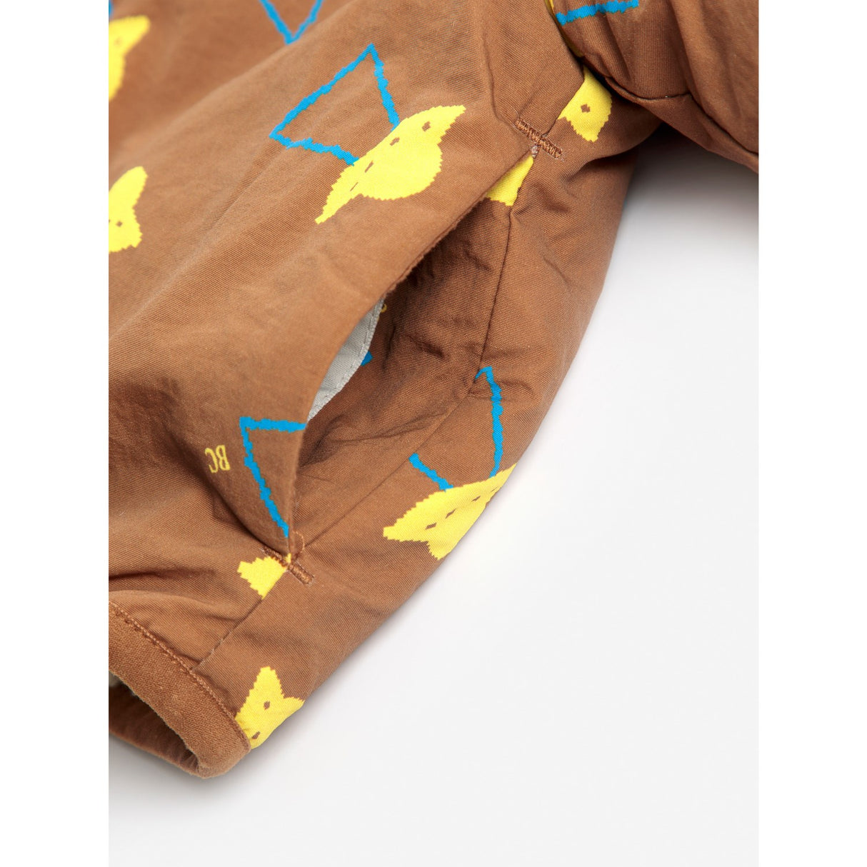 Bobo Choses Brown Pixel Abduction Sheepskin Reversible Jacket
