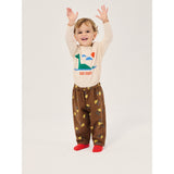 Bobo Choses Brown Pixel Abduction All Over Woven Pants