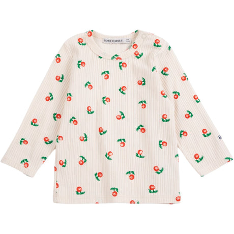 Bobo Choses Offwhite Stamp Bloom All Over T-Shirt