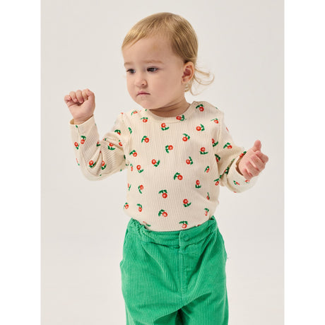 Bobo Choses Offwhite Stamp Bloom All Over T-Shirt